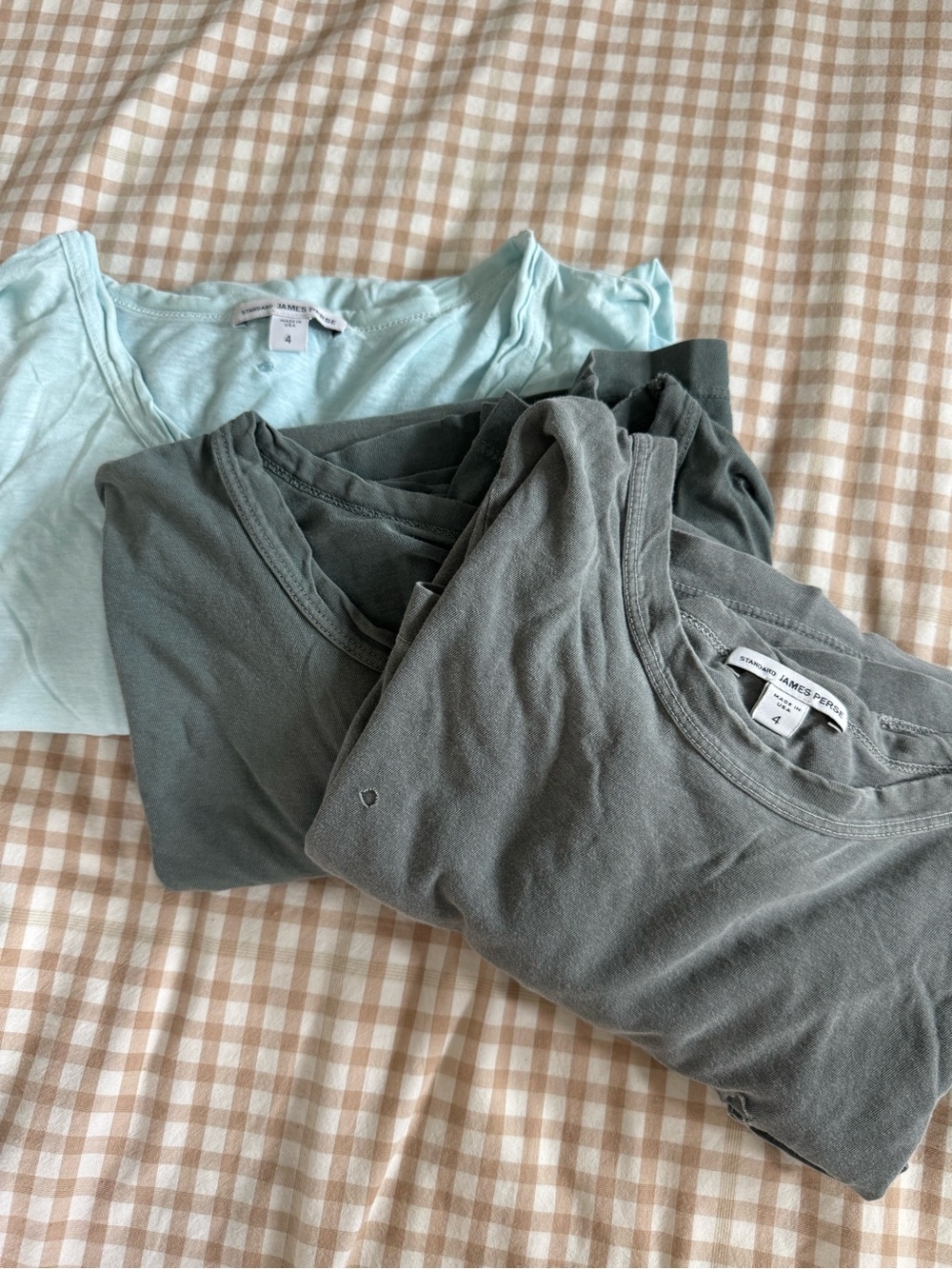 James Perse Lightweight supima cotton T shirt bundle (imperfect)